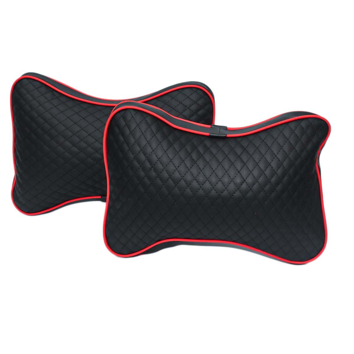 Black/Red Color Car Seat Neck Pillow