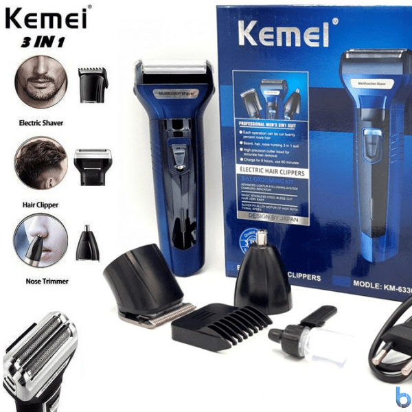 Difutagui New style 3IN1 grooming kit electric shaver for men beard hair High Quality trimmer body nose ear shaving machine face razor rechargeable