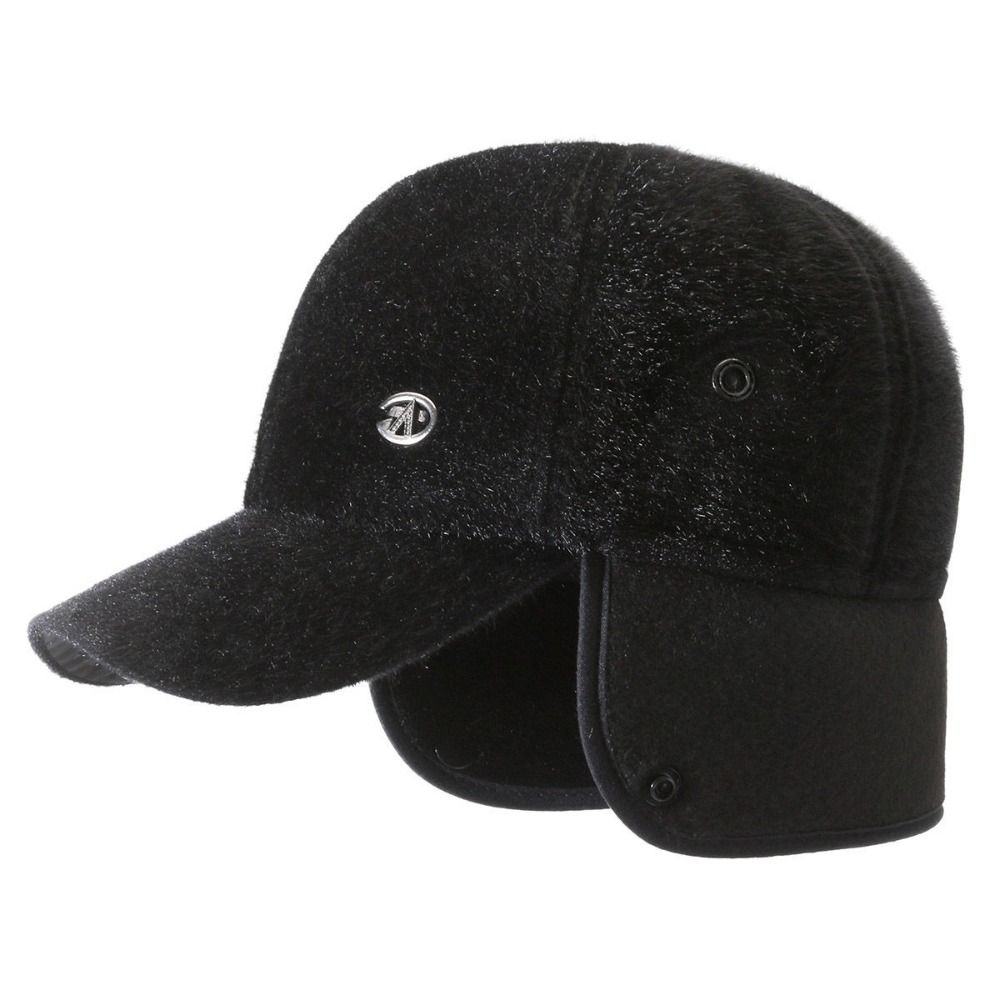 High Quality Winter Men's Cap Warm Plush Dad's Hat Thickened Earmuffs Hats