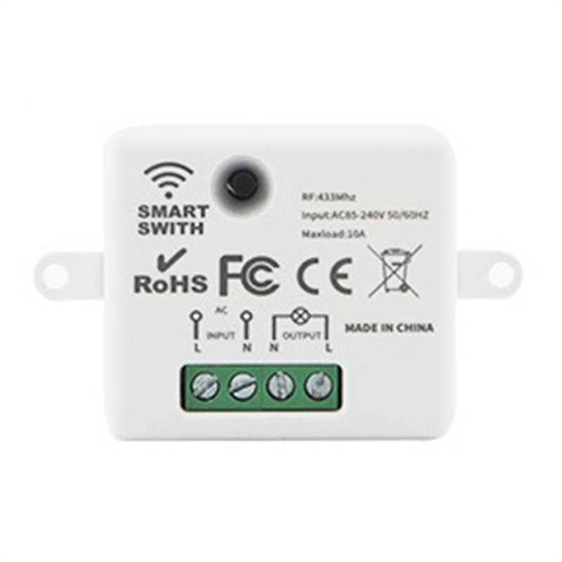 Smart Home Wireless Touch Switch Light Electrical 433Mhz Remote Control Wall Panel Button Receiver LED Lamp