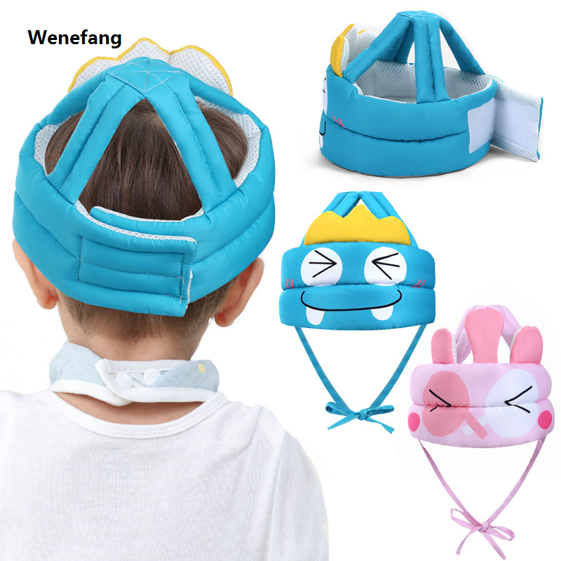 Wenefang Soft Baby Anti-fall Head Protection Cap Adjustable Anti-collision Helmet