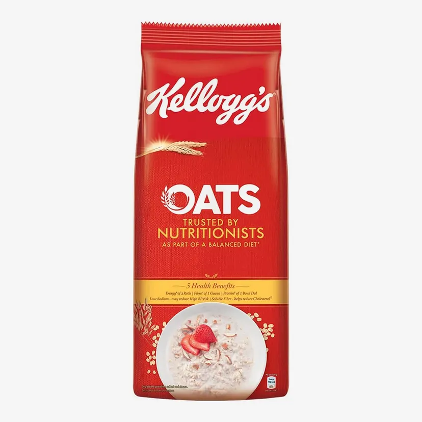 Kellogg's Oats, High in Protein and Fibre, Low in Sodium, 900 gm Pack