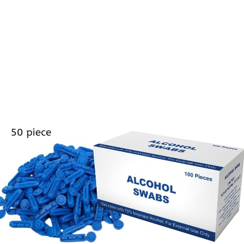 Alcohol Swab With 50 Lancets 2 In 1 Combo