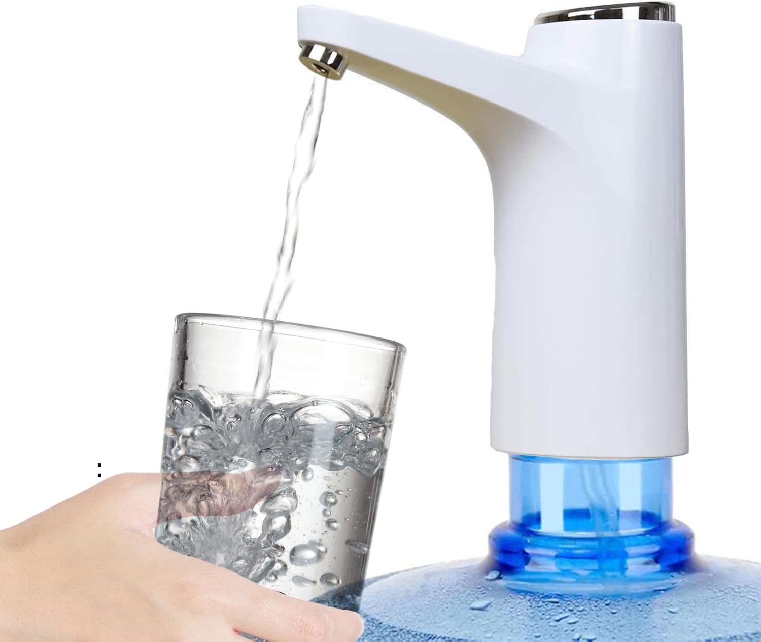 Portable USB Rechargeable Touch Electric Water Pump Automatic Drinking Water Bottle Dispenser - MixMart