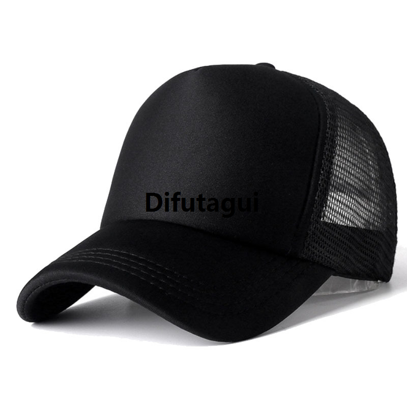 Difutagui High Quality Soft Sponge Cap Daddy Hip Hop Cap Adjustment Mesh 2025 New COKK Baseball Cap Unisex Trucker Cap Breathable Black