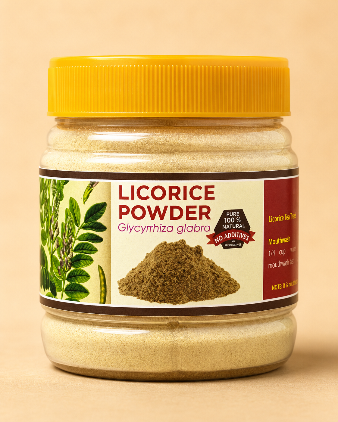 Saras Foods Licorice Powder 100gm Natural Mulethi Herbal Powder Glycyrrhiza Glabra Traditional Wellness Supplement