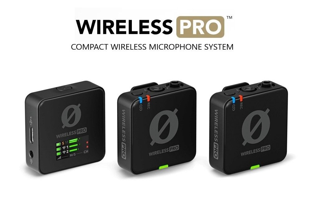 RODE Wireless PRO 2 Person Clip On Wireless Microphone System with 2 Lavaliers