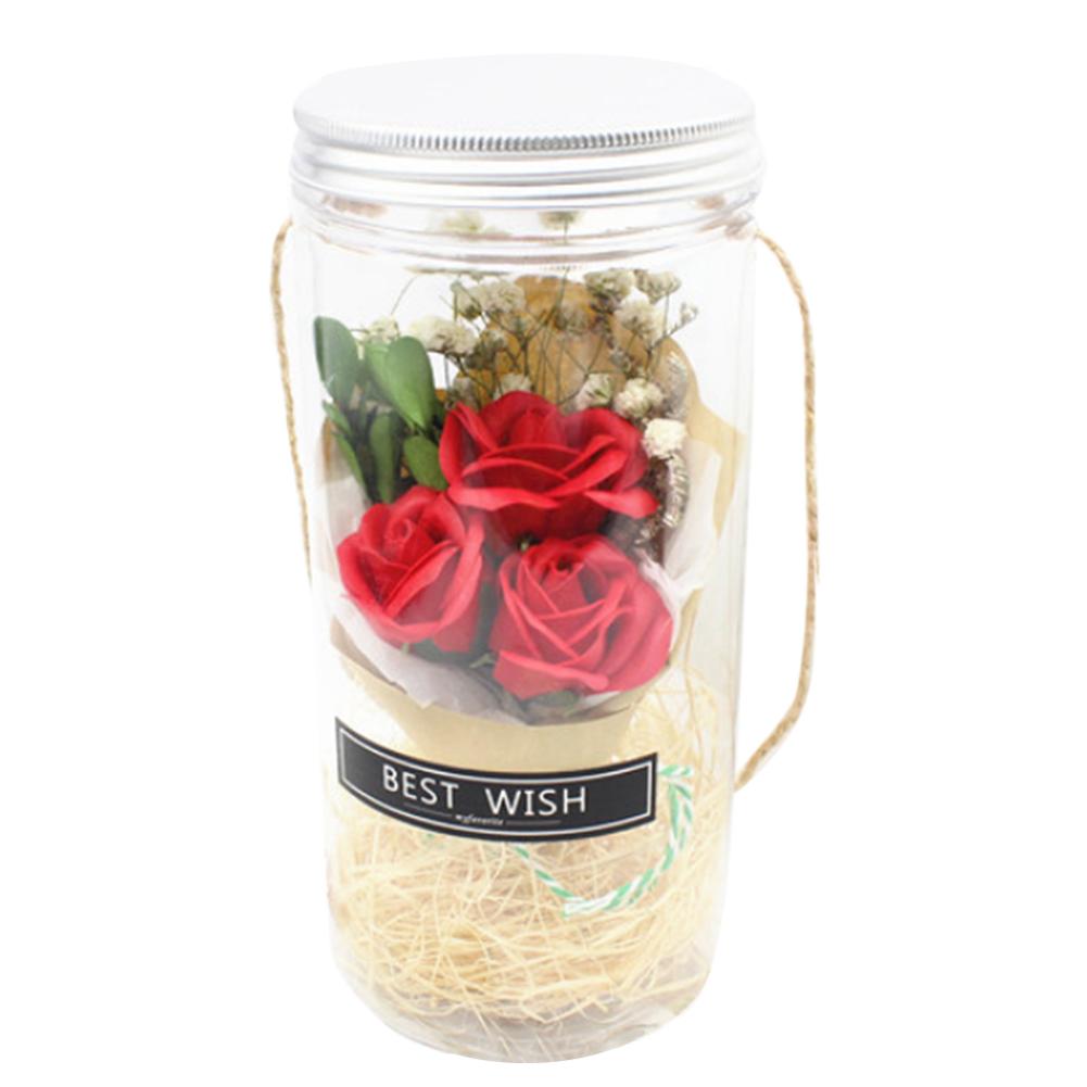 NEW 【Innovative design】Creative Led Night Light Rose in Wishing Bottle Night Lamp Novelty Gift Lamp for Christmas Valentine's Day Wedding Decoration