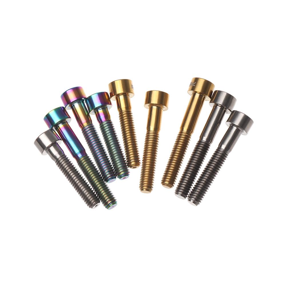 1pc 30/35/40mm Screw for MTB/BMX Cap Ti Screws M6 Titanium Bolts Bicycle Headset Bikes Fastening Fixing Stem Top