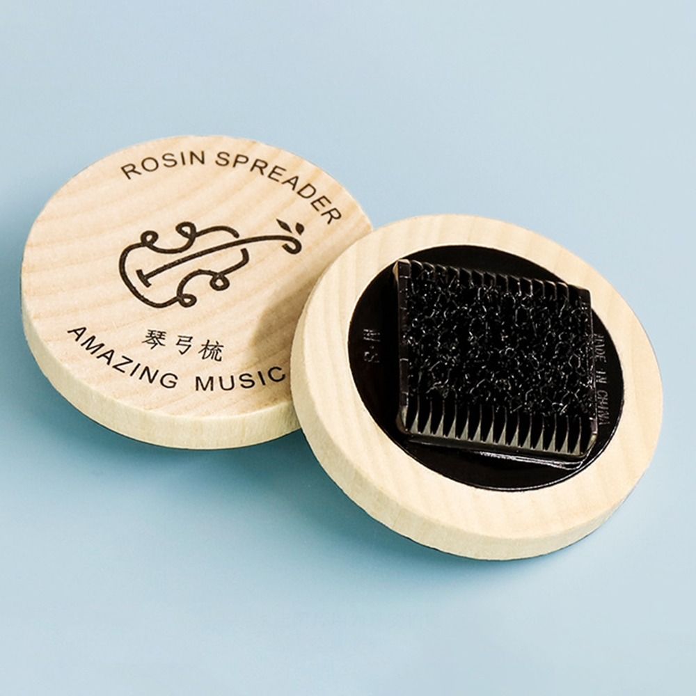 Cleaning Tool Black Violin Bow Hair Brush 5.9*5.9cm Wood Violin Bow Tail Comb Portable DIY Erhu Bow Brush Luthier