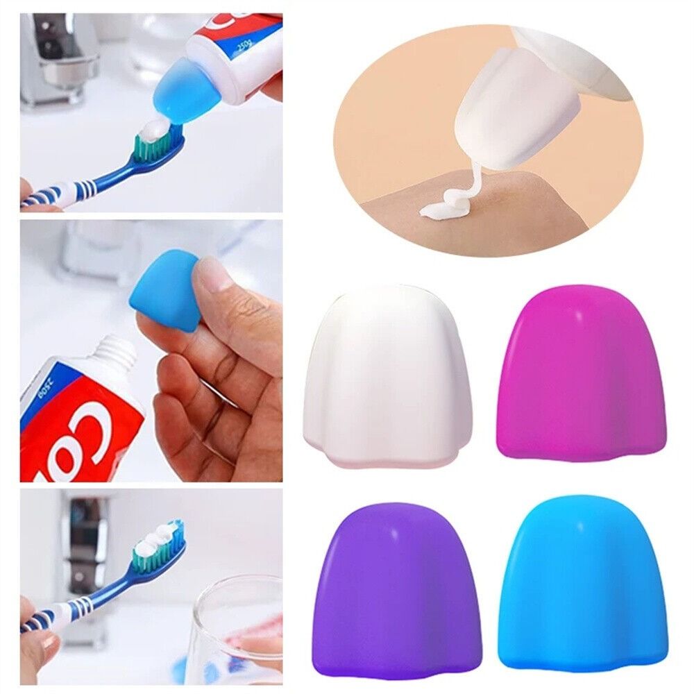 New Silicone Self Closing Toothpaste Cap Dust Bathroom Product Self-sealing Squeezer Cleaning Toothpaste Cap