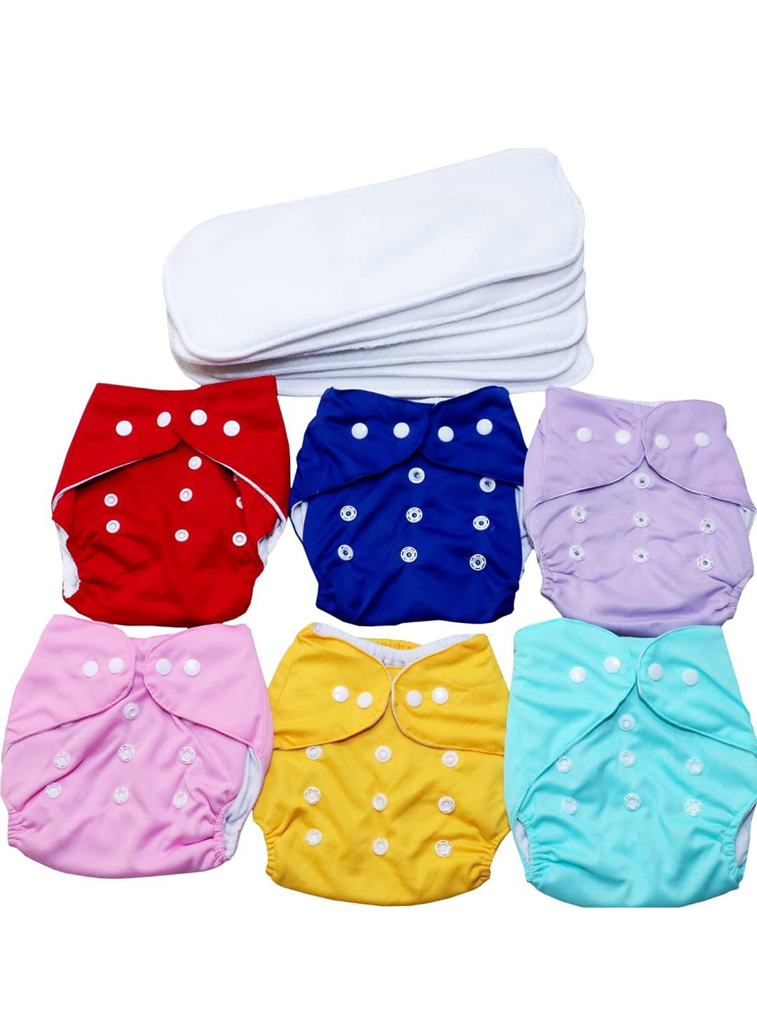 Baby Washable & Waterproof Clothes Diaper 1 Pcs Diaper With 2 Pcs Inserts