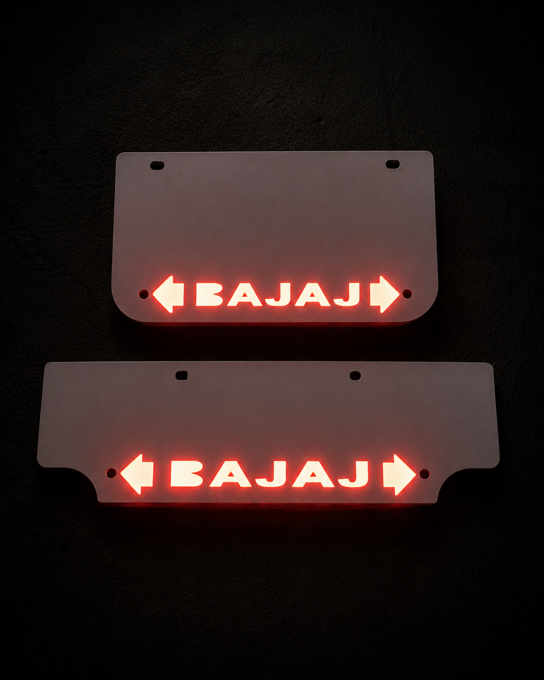 Bajaj Bike Number Plate With Indicator/Break Light