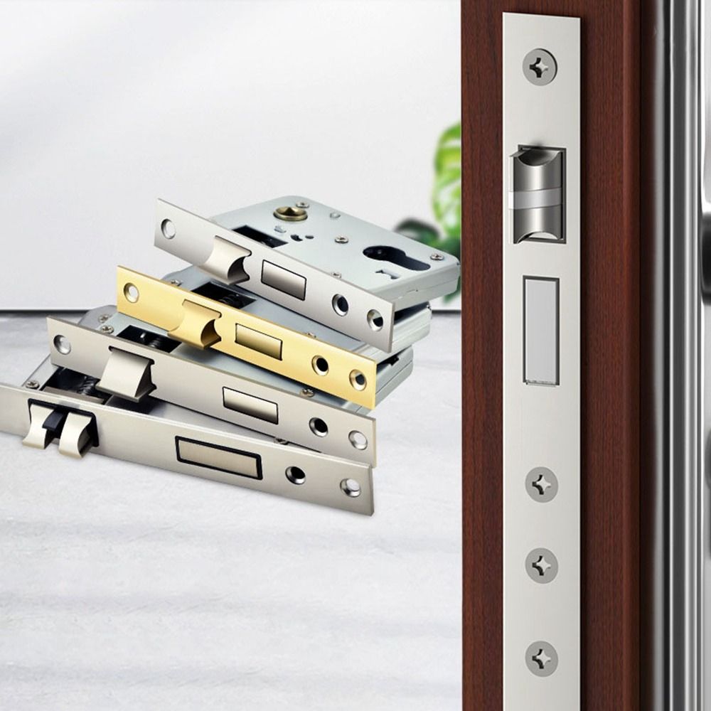 New Stainless Steel Door Lock Cylinder Silent Security Door Lock Body Replacement Spare Parts High Quality Door Handle Lock Door