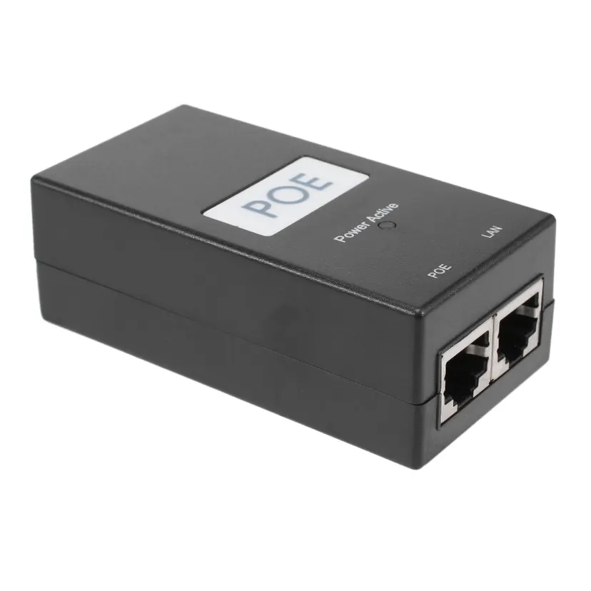 OUMERY 24V 0.5A Desktop POE Power Injector Ethernet Adapter Surveillance CCTV for IP Camera Power Supply