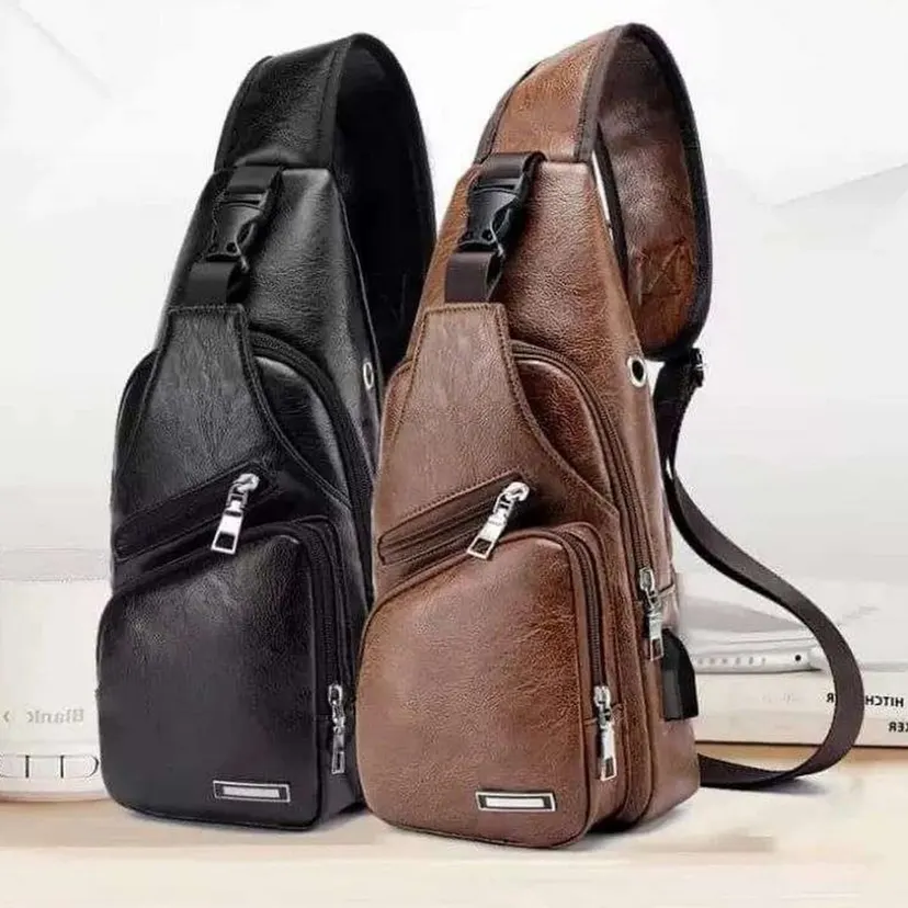 One side chest beg with USB