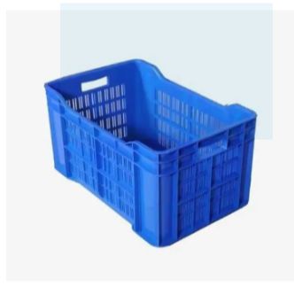 Bagmati Plastic Multipurpose Rectangular Crate Storage Organizer