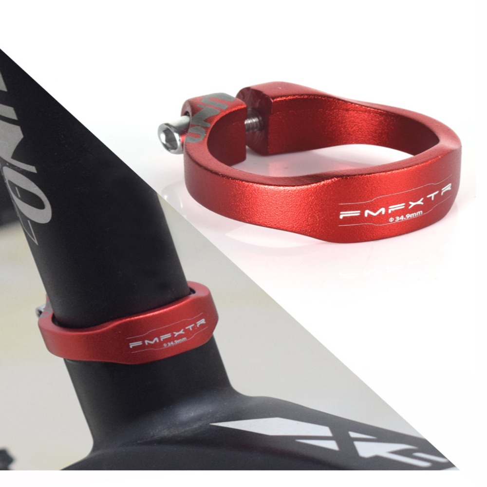 1PC Bicycle Seatpost Clamp 31.8/34.9mm Aluminum Alloy Seat Tube Clip for Road Mountain Bike Quick Release Bike Clamp