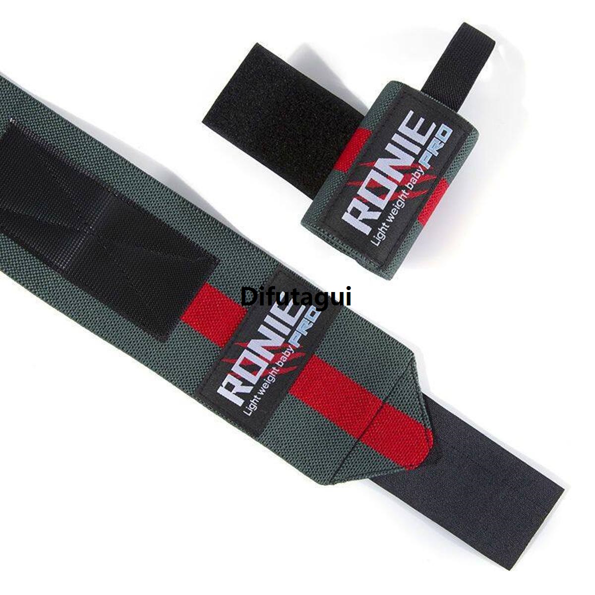 Difutagui 【 Spot 】 Fitness Wrist Winding Bench Press Weightlifting Anti-Sprain Special Bandage Equipment Training Exercise Pressure Booster Stripe