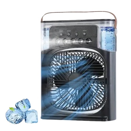 Portable Air Conditioners Fan, Personal Evaporative Air Cooler, Ultra-Quiet Mini Air Cooling Fan with Natural Wind Function, 5 Cool Mist & 4 Speeds & Timer for Bedroom Office Desk,