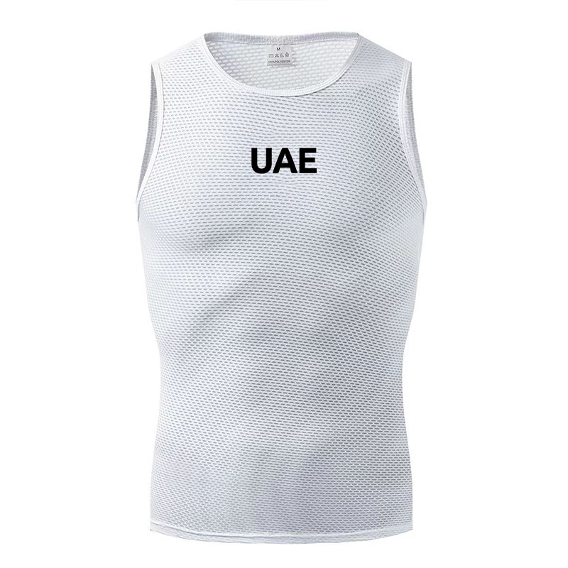 HOT 2024 UAE Team Cycling Base Layer Summer Jersey Sleeveless Cycling Vest MTB Road Bike Vest Mesh Bicycle Underwear Cycling Clothes