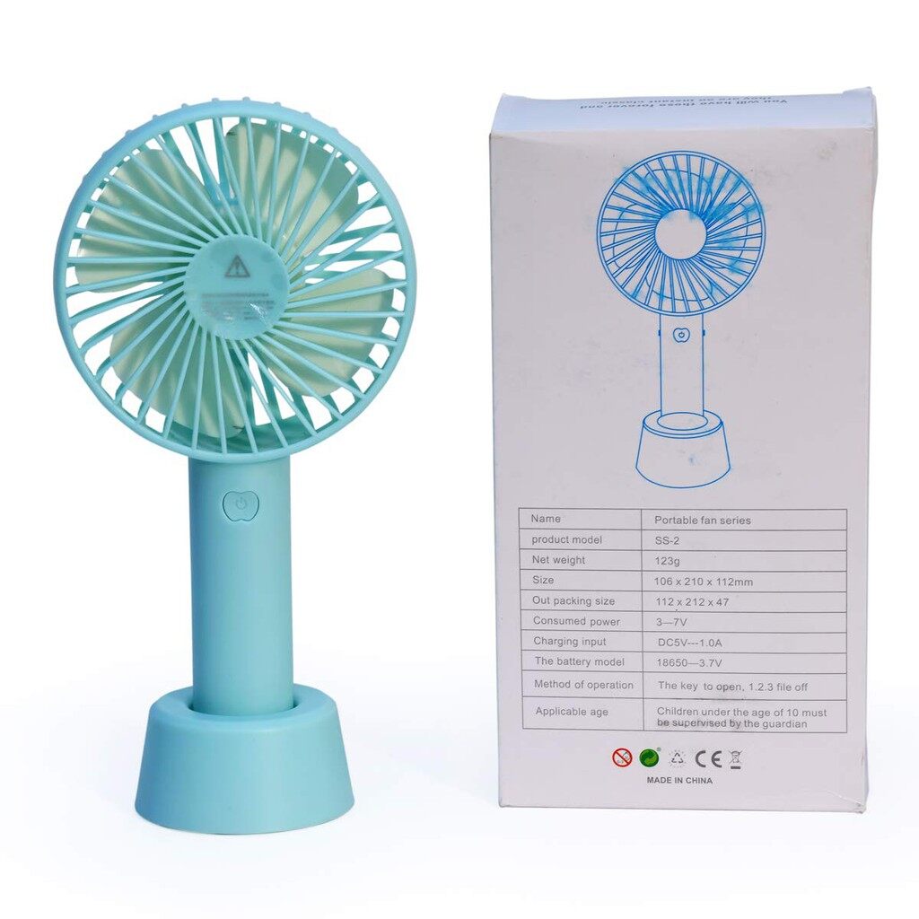 Mini Desktop Rechargeable Fan with Battery