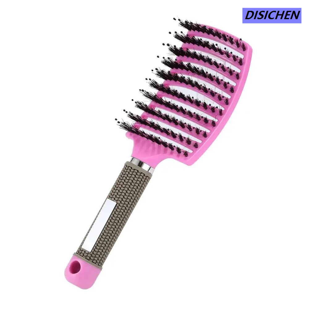 DISICHEN 【Unbeatable Prices】 Women Hair Scalp Bristle Nylon Hairbrush Wet Curly Detangle Hair Brush for Salon Hairdressing Styling Tools