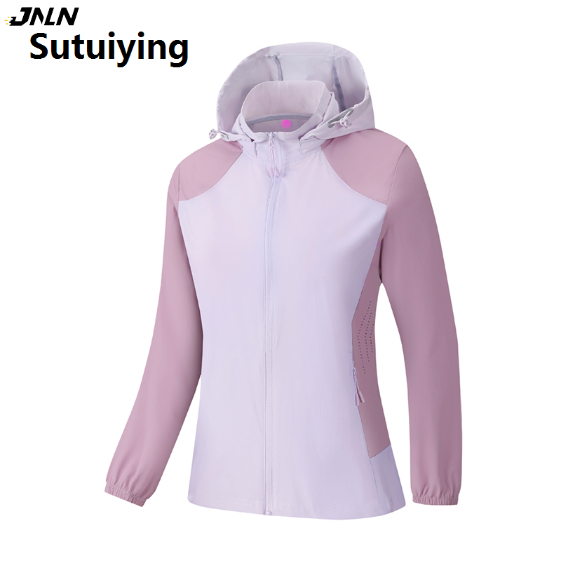 Sutuiying Fashion Special Offer JNLN Hiking Jacket Women Climbing Fishing Waterproof Windbreak Outdoor Sun Protection Elasticity Coat Removable Hat Clothes