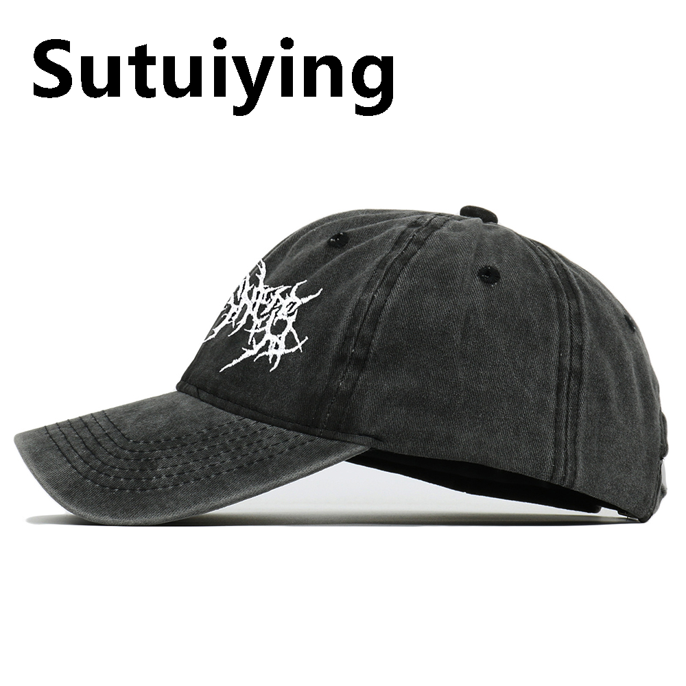Sutuiying 1Pcs Retro Washed Embroidered Baseball Cap Suitable For New style Men and Women All Year Round Outdoor Casual Sports Hat