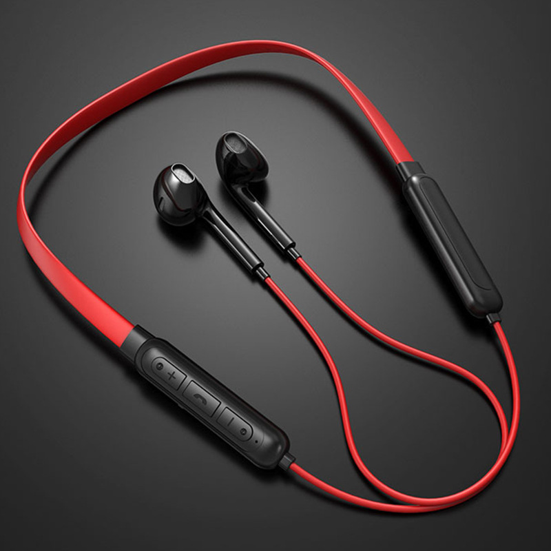 ã€Whoever uses who praises itã€‘New Hanging Neck Bluetooth Headset Wireless Gaming Earbuds Sports Stereo Huawei