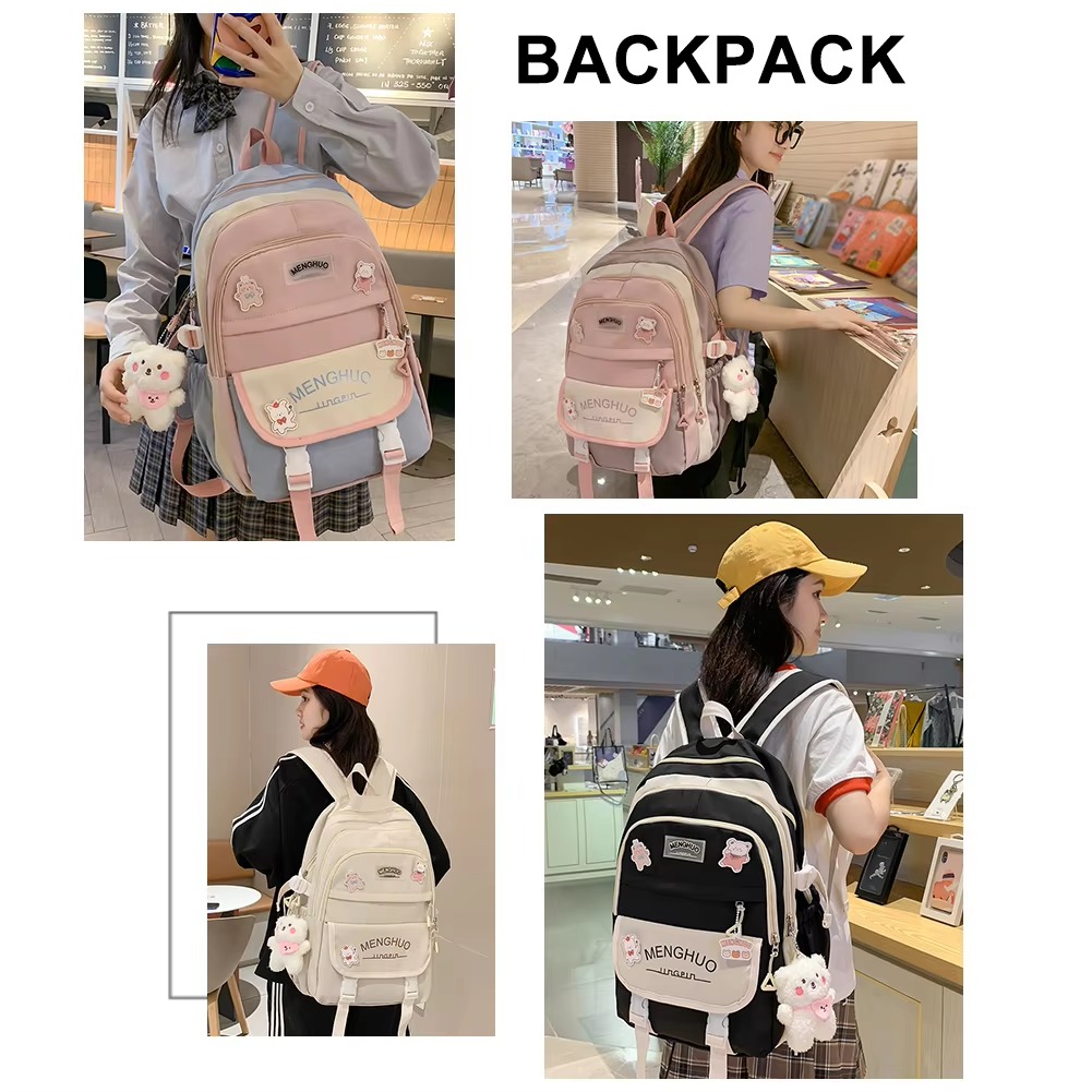 Student Backpack Girls School Bag Multifunctional School Bags Large Capacity collage universty backpack