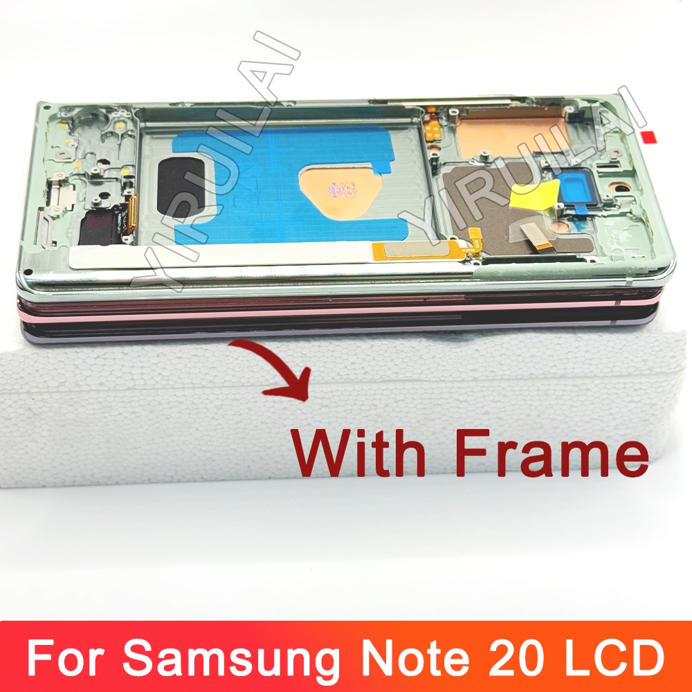 HOT 6.7'' For Samsung Note 20 LCD Display Digitizer Super AMOLED Note20 SM-N980F N981B LCD Display Touch Panel Without Dead Pixel