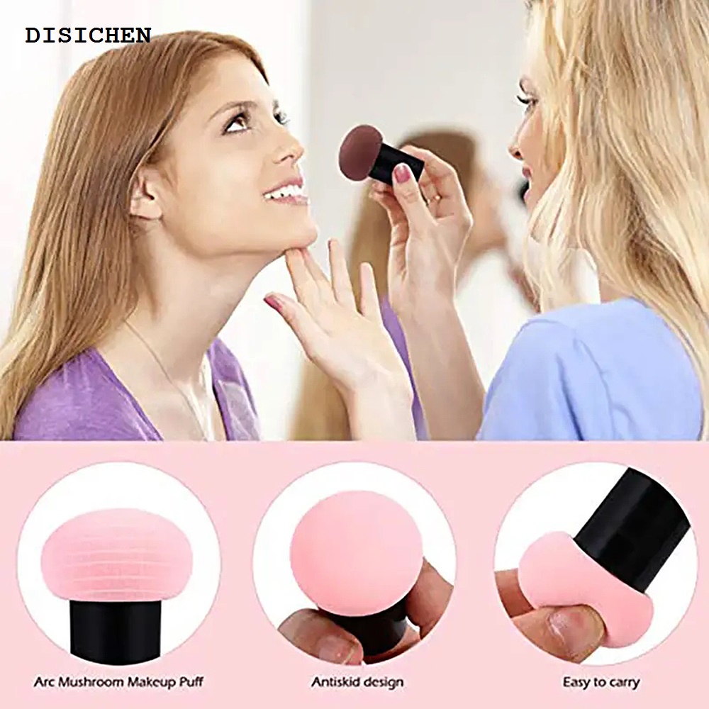 DISICHEN Affordable Mushroom Head Makeup Sponge Cosmetic Puff Makeup Blender With Storage Box For Liquid Foundations And Powders Women Beauty Tools