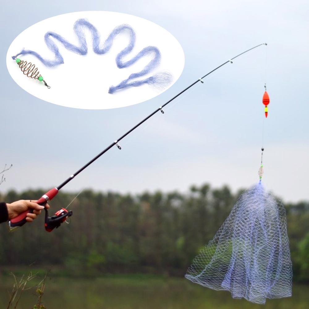 High Quality Thread Net Fishing Net High-carbon Steel Luminous Bead Net Tackle Blue Green Copper Shoal Ice Fishing