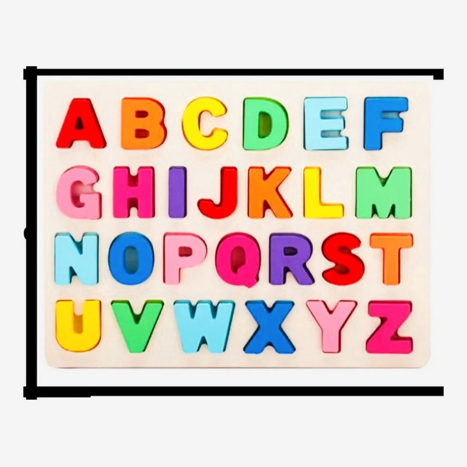Wooden English Alphabet 3D Letter Board For Kids - For Babies |