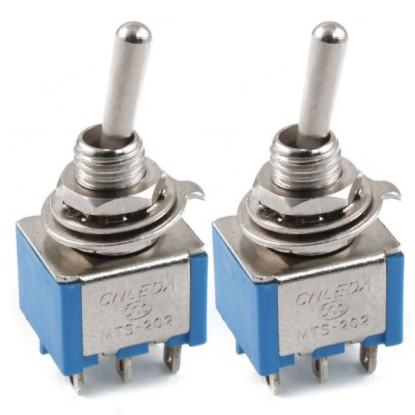 FORIDE 2X AC 250V/3A 125V/5A Momentary SPDT 3 Positions Toggle Switch T80-R