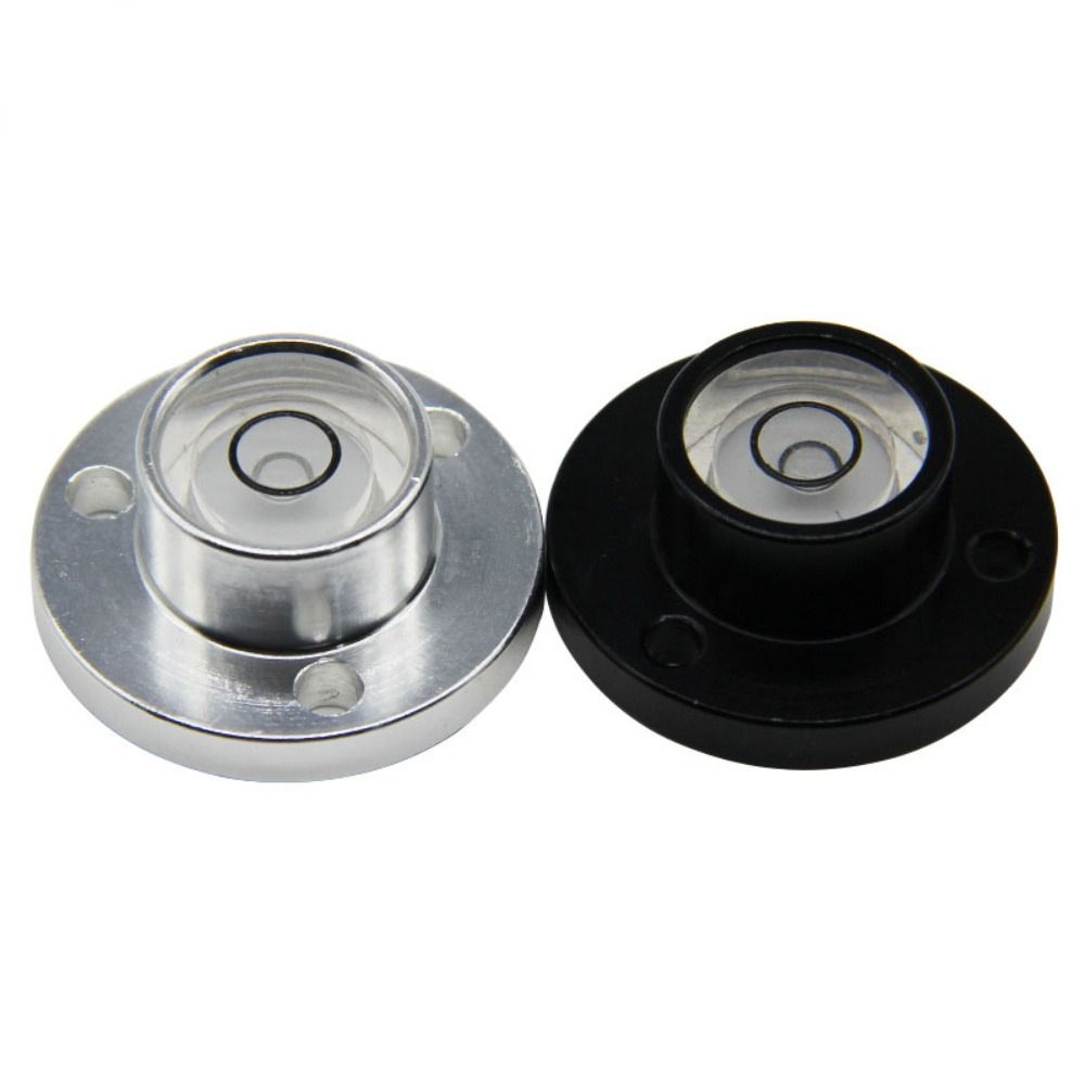 Various Specifications Silver Bull's Eye Level Aluminum 2.8*2.8*1.6cm Flange Mini Level Round Fashion Aluminum Alloy Level Outdoor