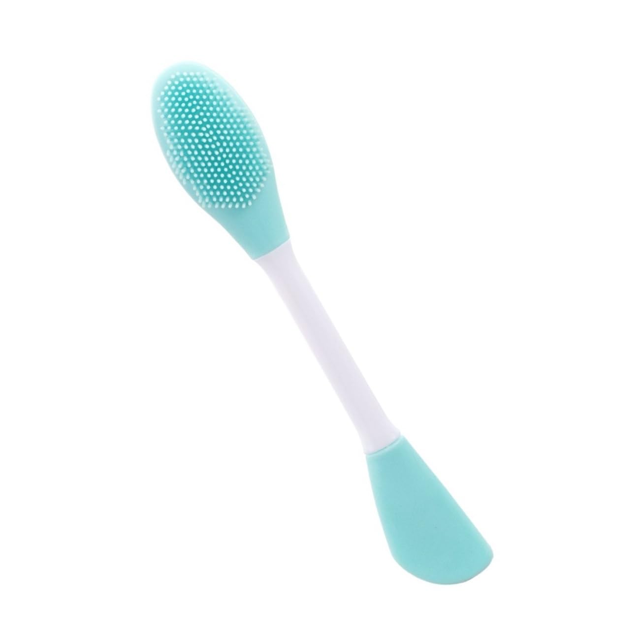 1 Silicone Double Sided Facial Cleansing Brush, Face Mud Mask Applicator Spatula, Makeup Removal Skincare Cosmetic Tool (M, 1)