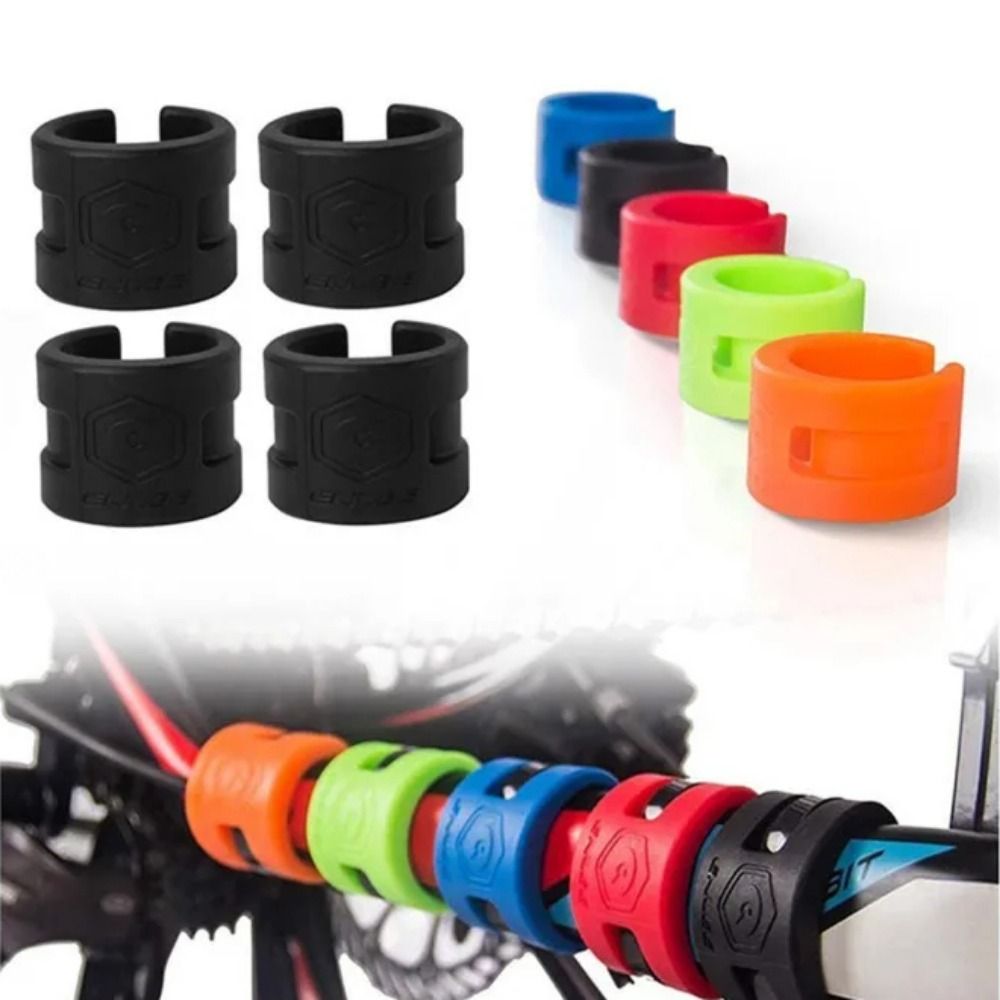 Not Easily Damaged Rubber Bicycle Protective Gear Bike Frame Protective Ring Bicycle Anti Collision Protective Cover Stable Reliable Protection Ring Guard Chain Folding Bike