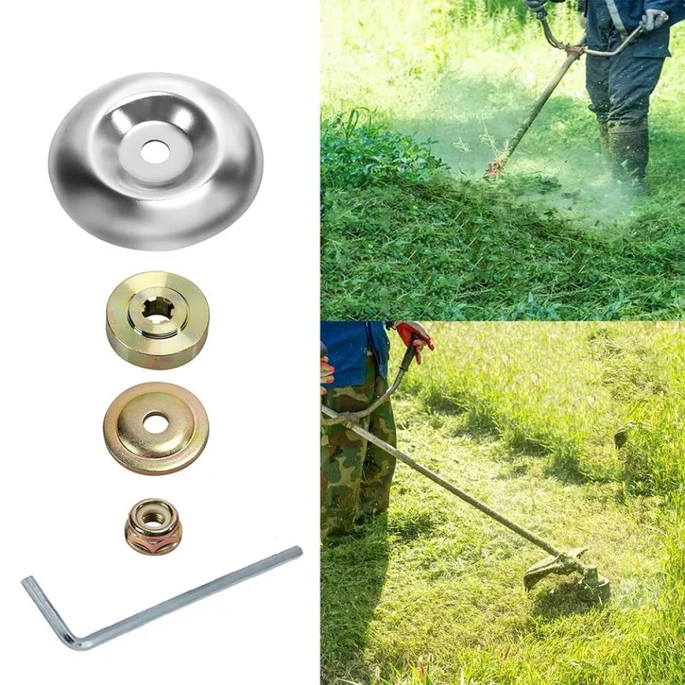 4/5/6pcs High Quality Metal Blade Nut Fixing Kit Lawn Mower Replace Parts Strimmer Brush Cutter Blade Nut