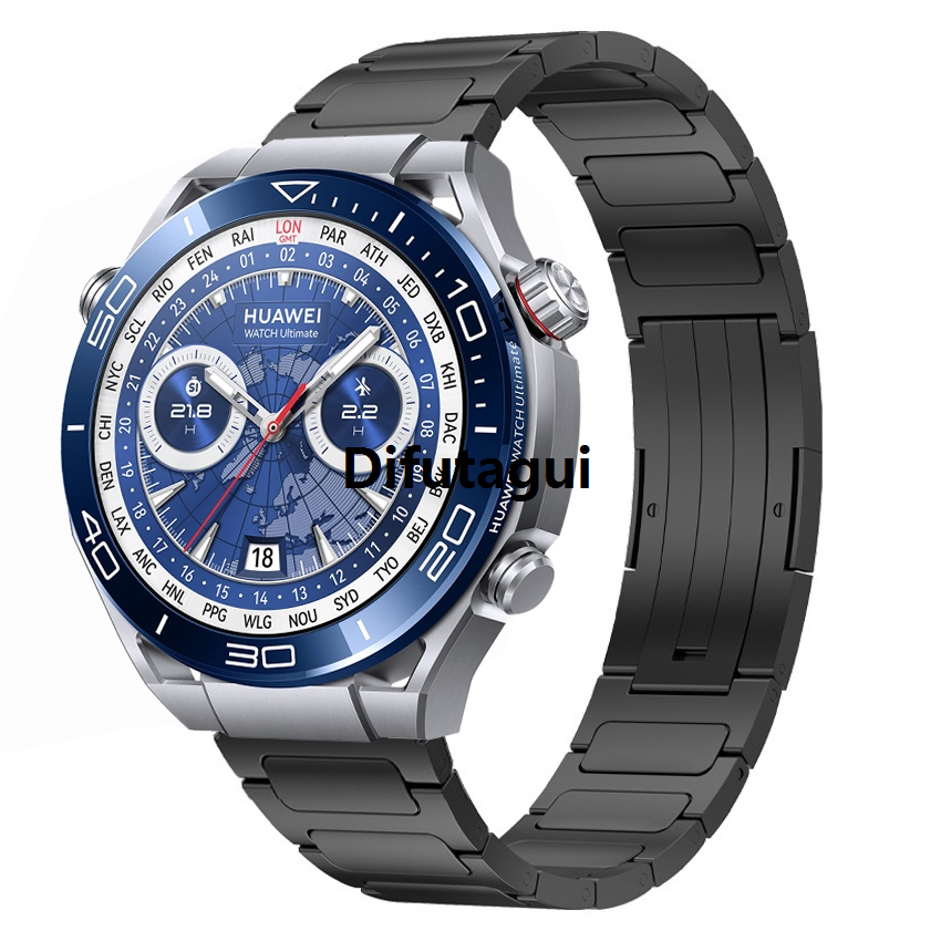 Difutagui 22mm I-Shaped Titanium Alloy Watch Portable Band For Huawei Watch Ultimate
