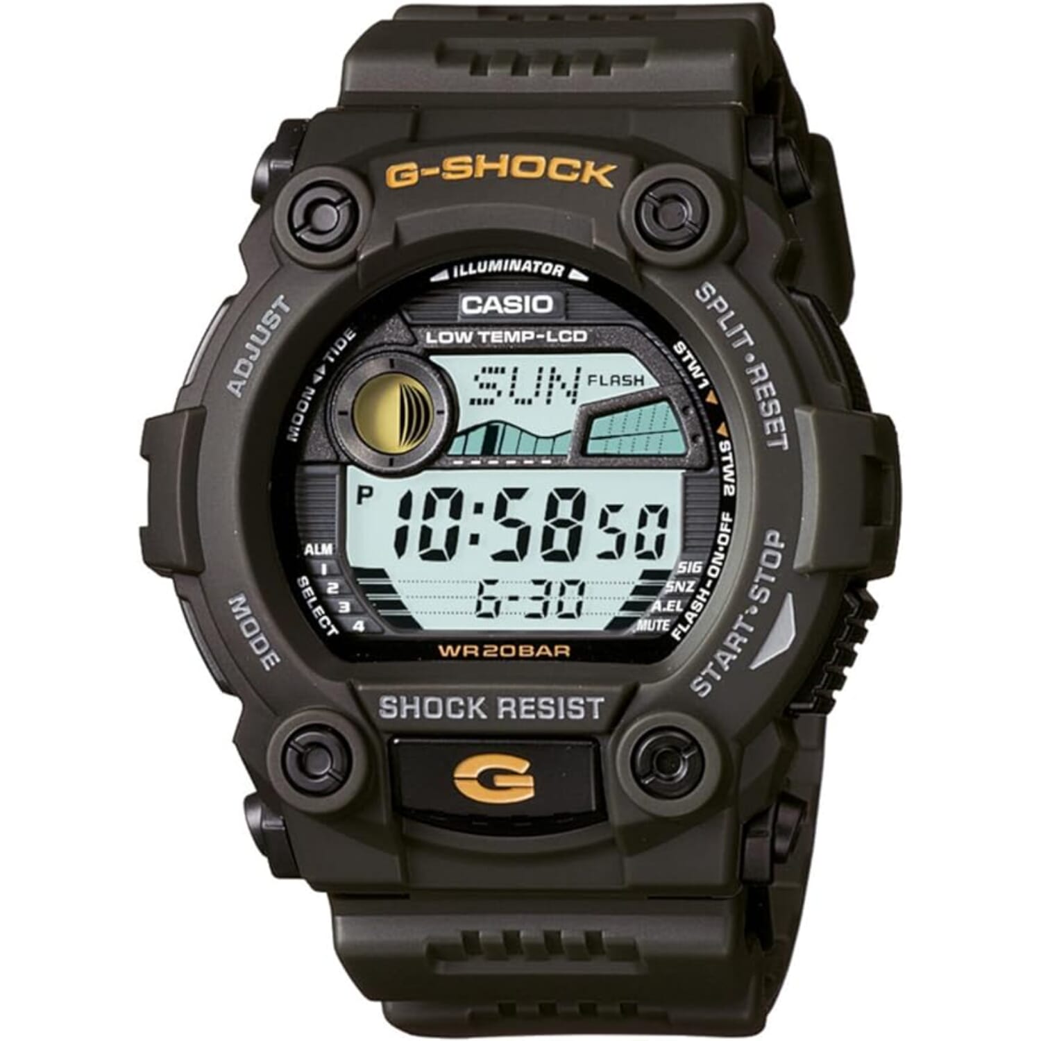Casio Digital Green Dial Gw-9500-3Dr Watch For Men
