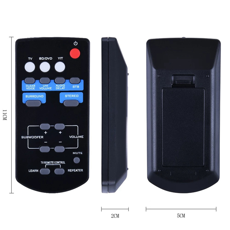 FORIDE 2X FSR60 WY57800 Replacement Remote Control for WY57800 YAS101 YAS101BL