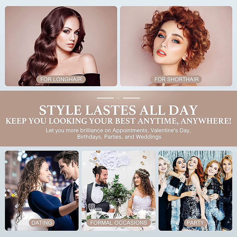 New style Roller Iron Hair Thing] Mini Three Barrels [Hengli Jewelry Hair Professional Curl Hair Waver Electric Curling Salon Wave Hair Styling