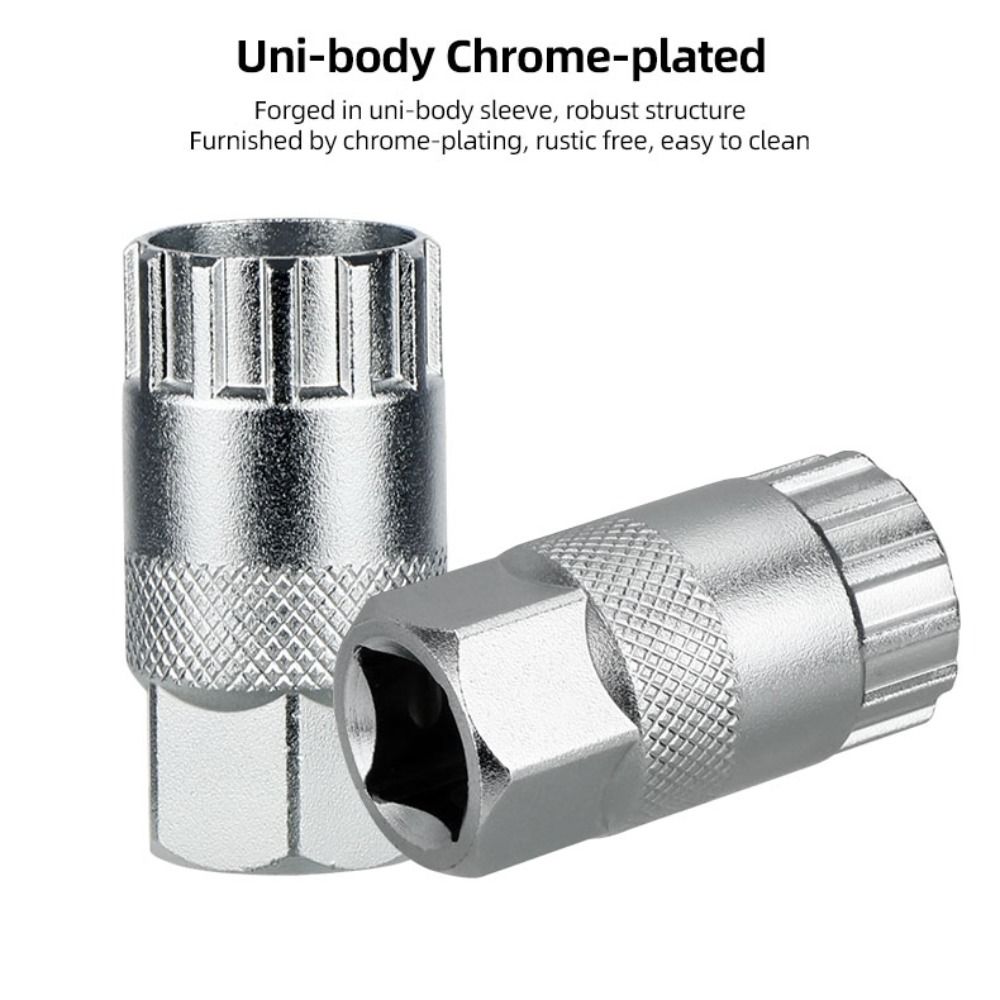 Durable High Carbon Steel Cassette Locking Ring 12T Silver Removal Install Tool Bicycle Repair Tools