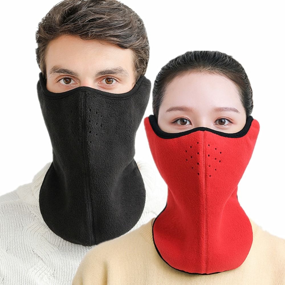 New Windproof Winter Plush Scarf Keep Warm Coldproof Cycling Face Mask Thick Fleece Neck Scarves Hiking