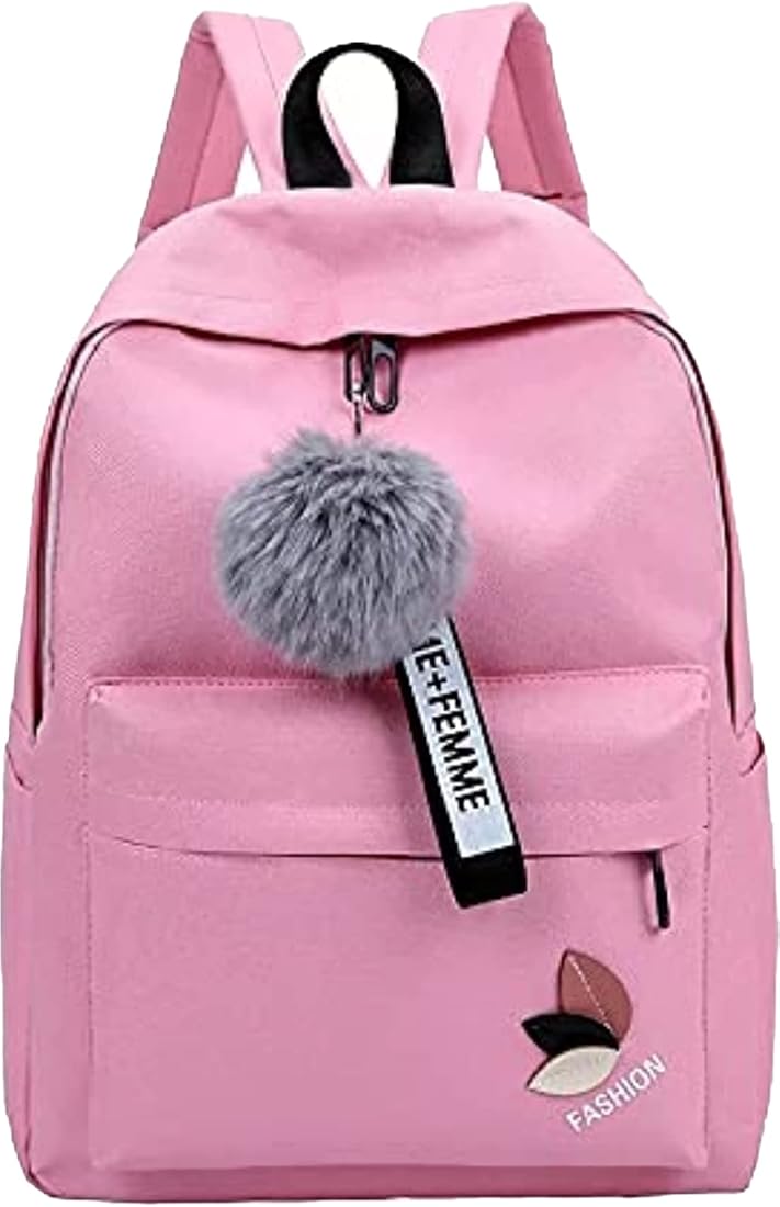 Stylish, Fashionable Simple Bag For Ladies/Girls/Women School,College,Traveling Bag Casual Backpack, Waterproof Backpack (25 L) Waterproof School Bag (PINK)