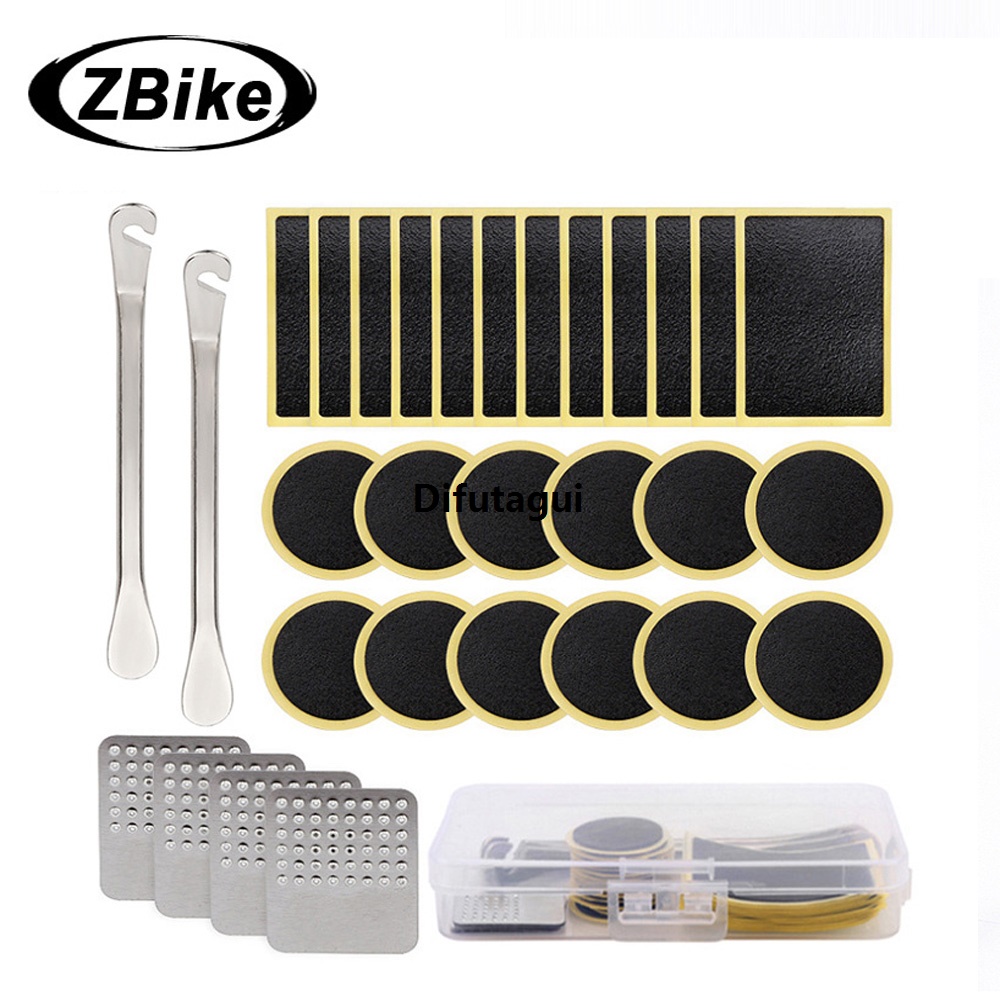HOT Bicycle Tire Patch Glueless Kit Wheel Tyre Lever MTB Road Bike Inner Tire No-glue Adhesive Quick Dry Repair Tool Set Accessories