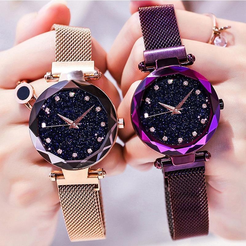 Trendy Magnetic Fashionable Luxury Stainless Steel Watch For Women