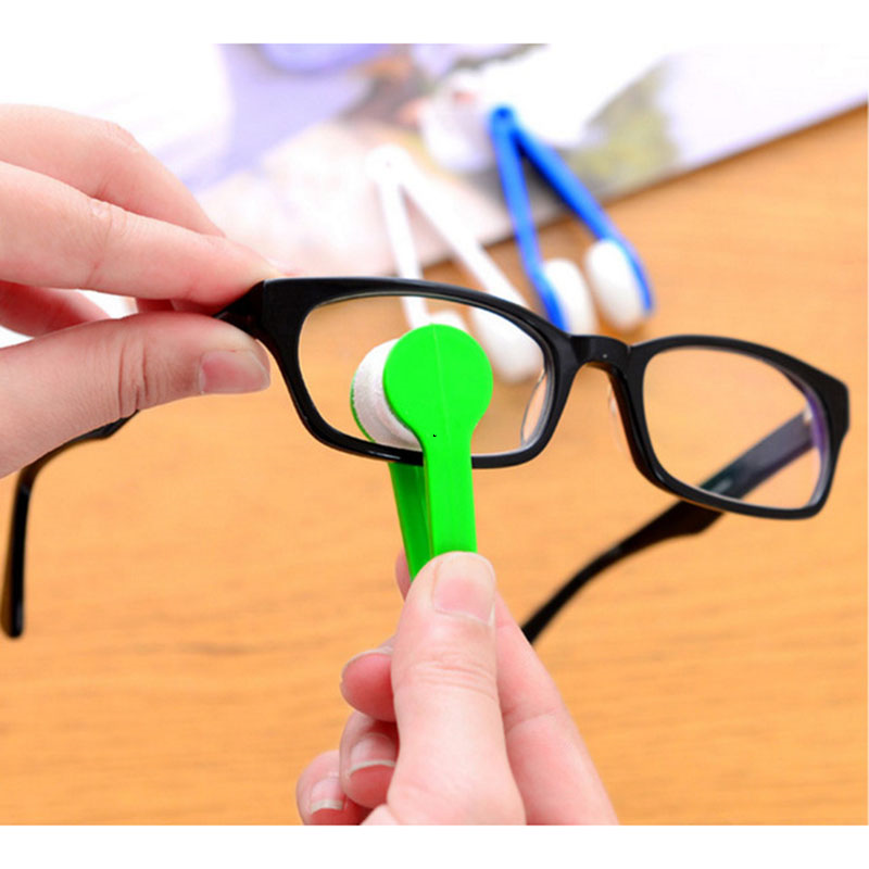 Difutagui Pieces of Mini Wipe Cleaning Brush Ultra Fine Glasses Sunglasses Glasses Portable Multifunctional Portable Cleaning Wipe Glasses Fiber Tool 1